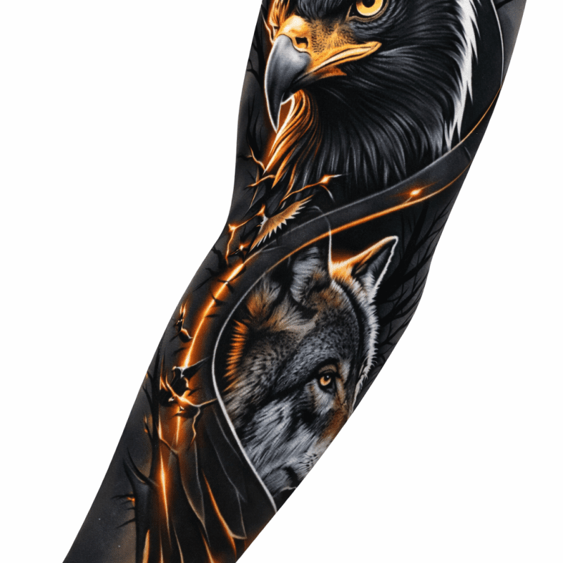 KOL ÇORABI DÖVME DESENLİ(TEK KOL) 04