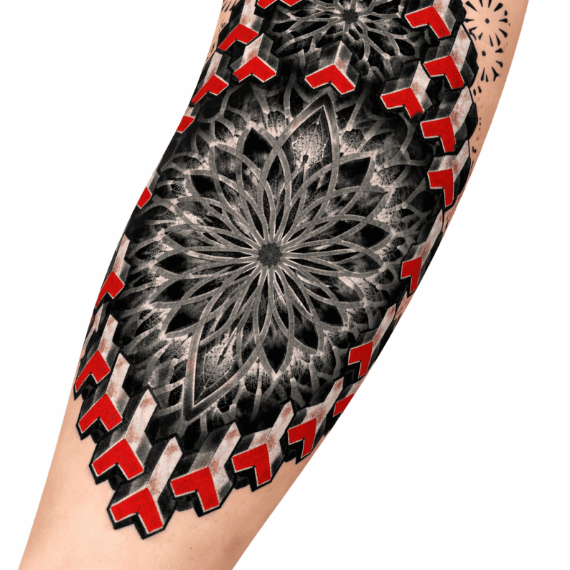 KOL ÇORABI DÖVME DESENLİ(TEK KOL) 12