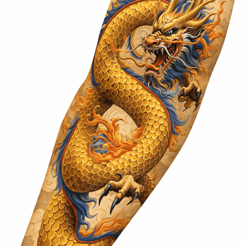 KOL ÇORABI DÖVME DESENLİ(TEK KOL) 15