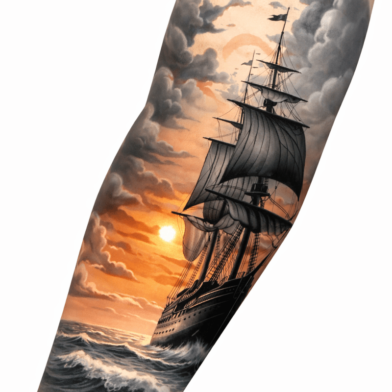 KOL ÇORABI DÖVME DESENLİ(TEK KOL) 22