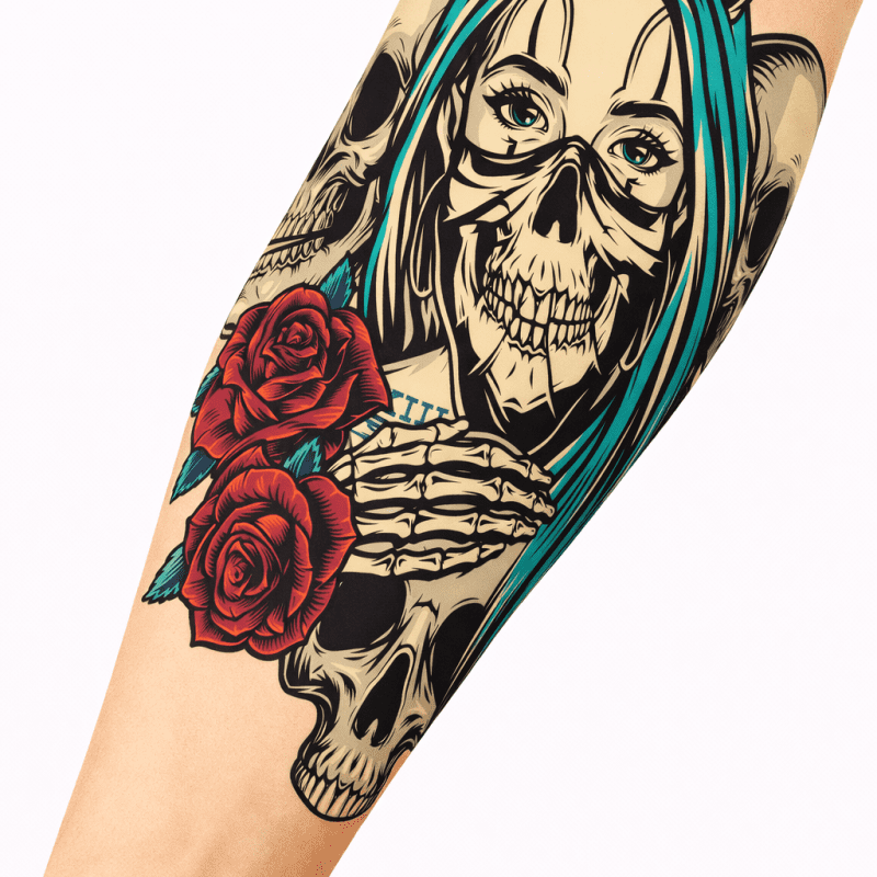 KOL ÇORABI DÖVME DESENLİ(TEK KOL) 36