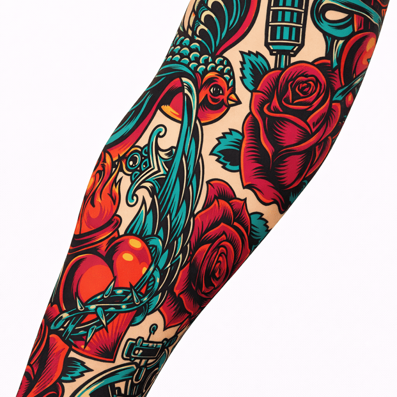 KOL ÇORABI DÖVME DESENLİ(TEK KOL) 37